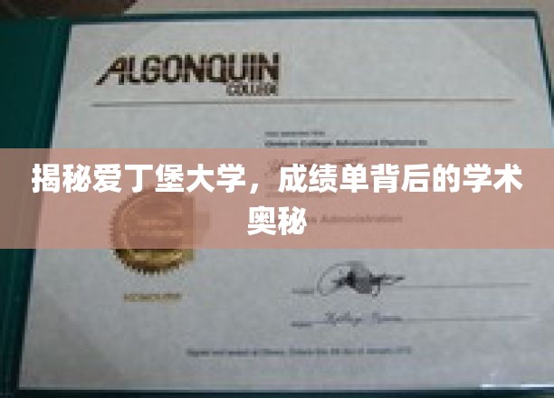 揭秘爱丁堡大学，成绩单背后的学术奥秘