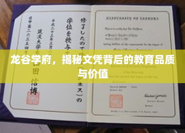 探寻龙谷学府，文凭背后的卓越教育真相