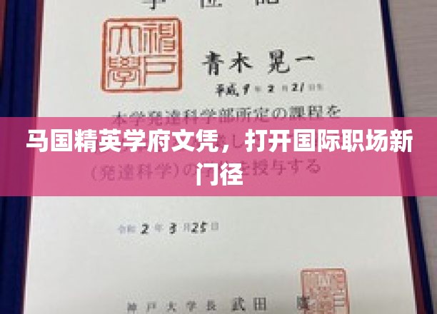 马国顶尖学历，助您踏足国际职场新天地