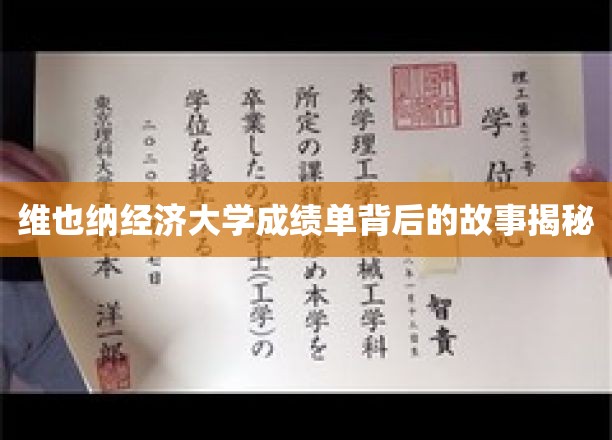 揭开维也纳经济大学成绩单背后的神秘面纱