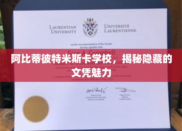 探寻阿比蒂彼特米斯卡学校的独特文凭魅力