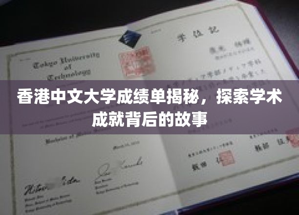 解码港中大优秀成绩单，背后的学术传奇与成长轨迹