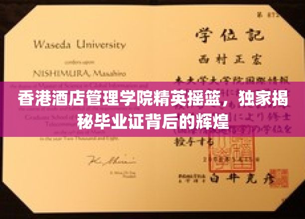 香港酒店管理学院，培养未来酒店业精英的摇篮，揭秘毕业证背后的璀璨光芒