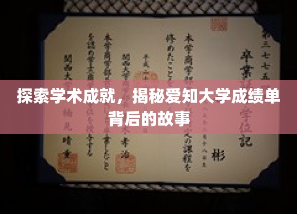 探索学术成就，揭秘爱知大学成绩单背后的故事