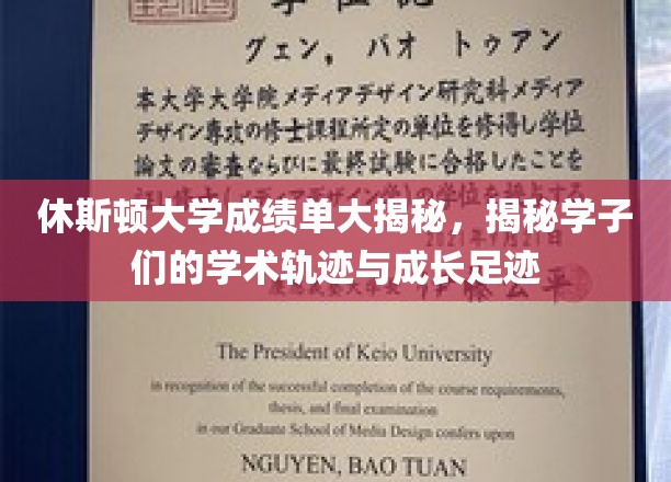 休斯顿大学学子成绩单背后的成长故事揭秘