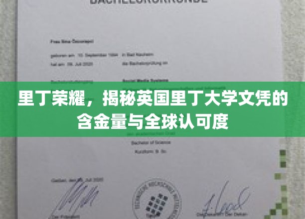 解码里丁荣耀，英国里丁大学学位的全球价值与认可度揭秘
