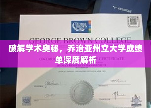 解码学术殿堂，揭秘乔治亚州立大学成绩单背后的秘密