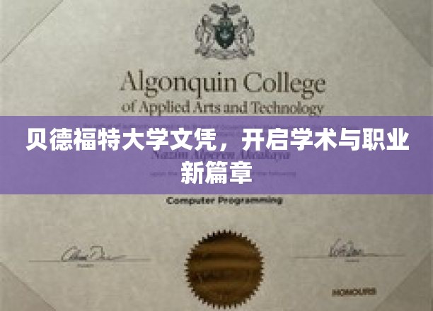 贝德福特大学文凭，开启学术与职业新篇章
