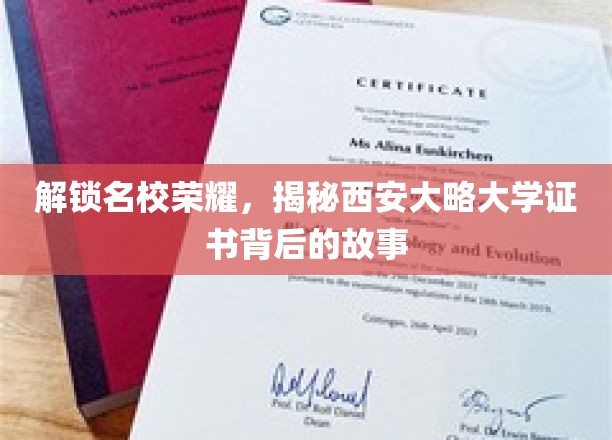 解锁名校荣耀，揭秘西安大略大学证书背后的故事
