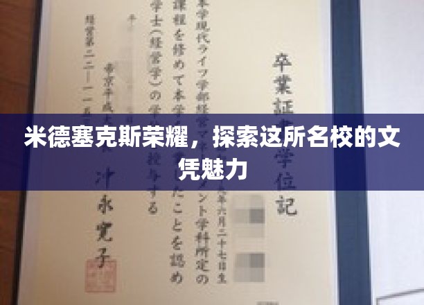 米德塞克斯荣耀，探索这所名校的文凭魅力
