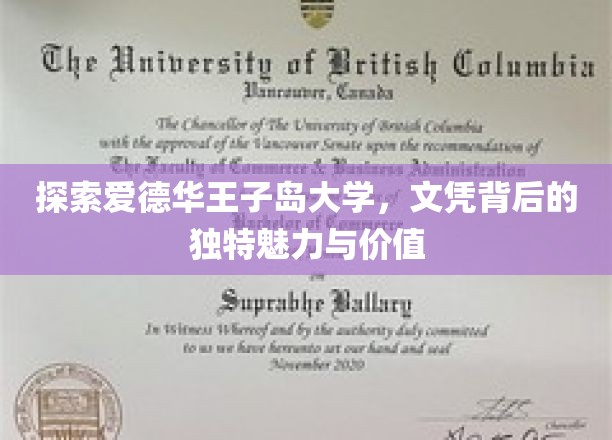 解码爱德华王子岛大学，文凭背后的非凡魅力与全球认可