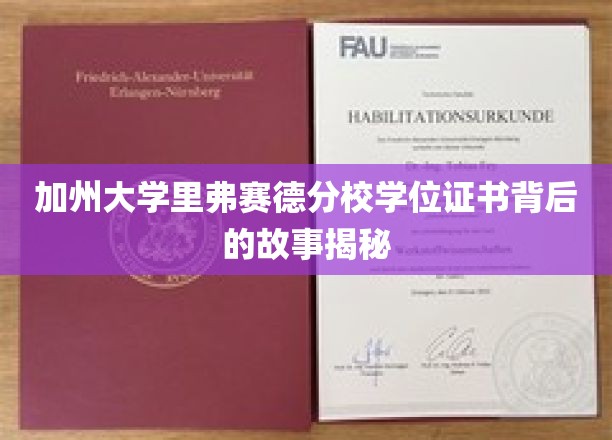 探寻加州大学里弗赛德分校学位证书背后的传奇之旅