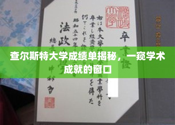 查尔斯特大学成绩单背后的故事，解锁学术成就之门