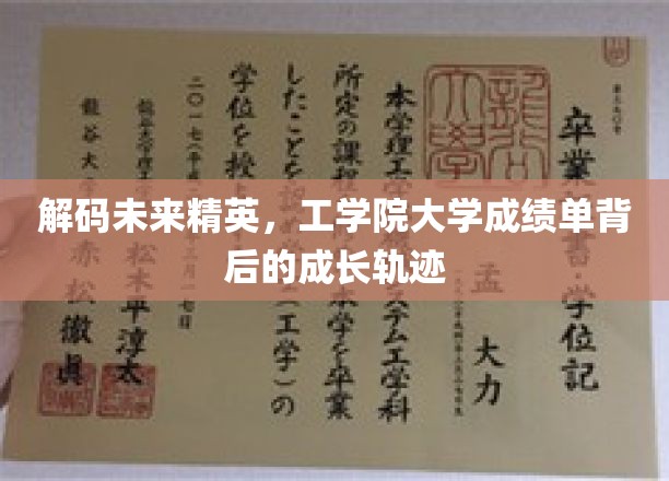 解码未来精英，工学院大学成绩单背后的成长轨迹
