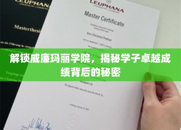 解锁威廉玛丽学院，揭秘学子卓越成绩背后的秘密