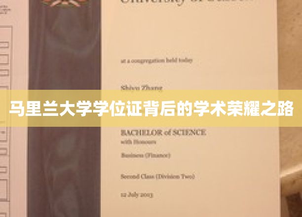 探寻马里兰大学学位证背后的荣耀征程