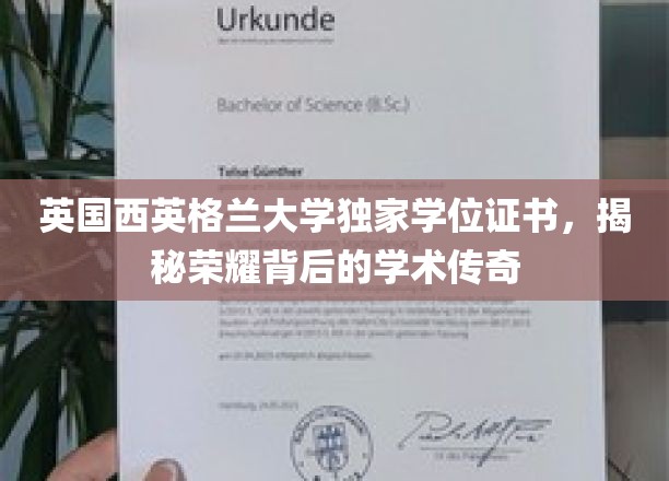 英国西英格兰大学学位证书，探寻荣耀背后的学术传奇之光