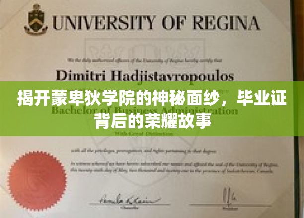 揭开蒙卑狄学院的神秘面纱，毕业证背后的荣耀故事