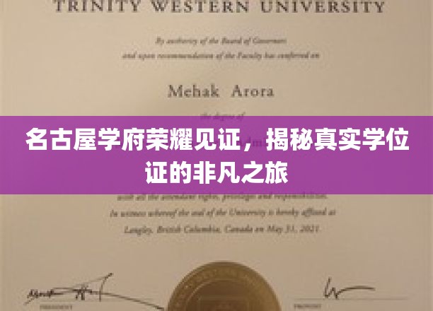 名古屋学府之光，探寻学位证背后的传奇旅程