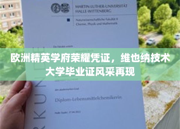 维也纳技术大学荣耀见证，欧洲精英学府学位证书魅力绽放