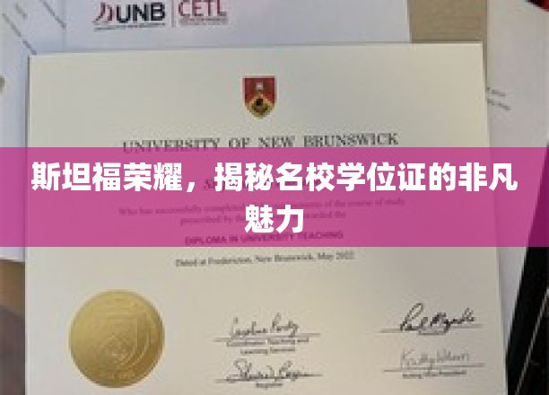 解码斯坦福荣耀，学位证背后的名校魅力探秘