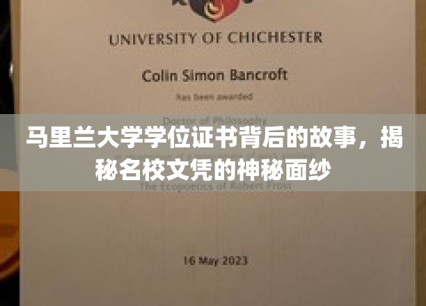 揭开马里兰大学学位证书的传奇面纱，名校文凭背后的不为人知故事