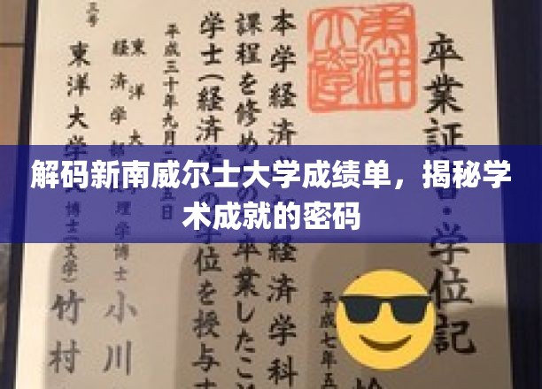 揭开新南威尔士大学成绩单的秘密，解锁学术辉煌的密码