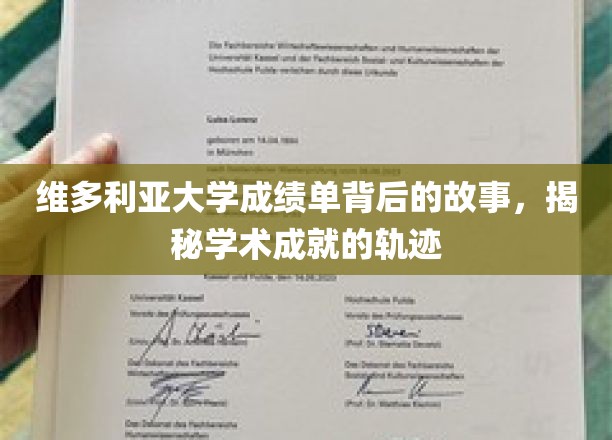 解码维多利亚大学成绩单，探寻学子学术成长的秘密旅程
