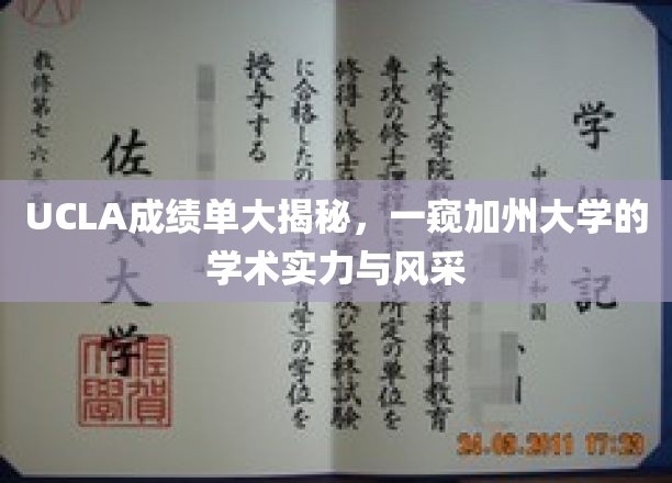 解码UCLA，一探加州大学的学术魅力与卓越表现