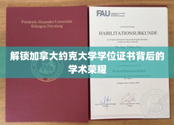 探索加拿大约克大学学位证书背后的学术荣耀