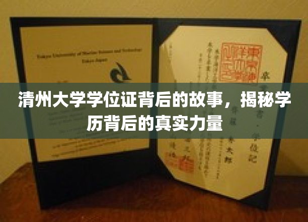 清州大学学位证背后的故事，揭秘学历背后的真实力量