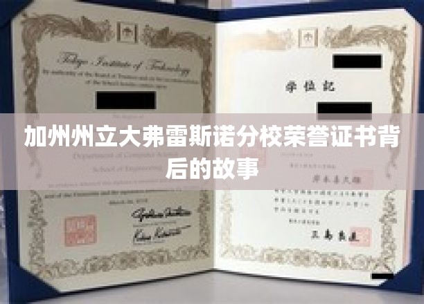 揭开加州州立大弗雷斯诺分校荣誉证书的传奇背后