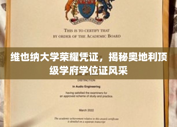 探寻维也纳大学学位证书的璀璨风采，奥地利顶尖学府的荣耀凭证大揭秘