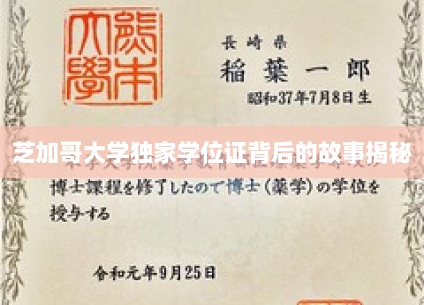 芝加哥大学学位证背后的传奇旅程，揭秘精英摇篮的秘密