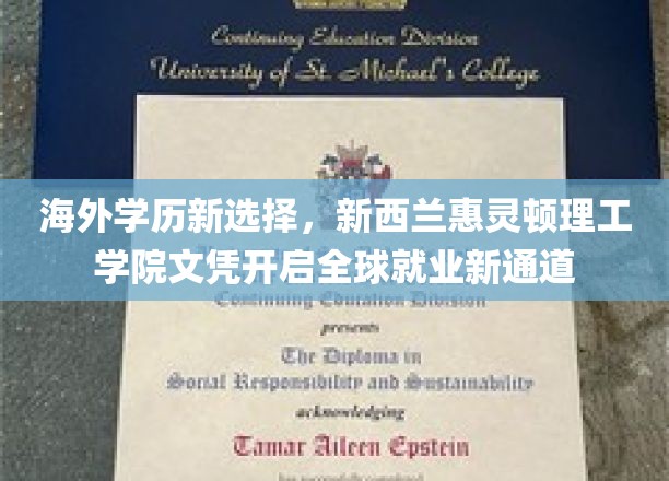 跨国就业新起点，惠灵顿理工学院学历助力全球职场飞跃