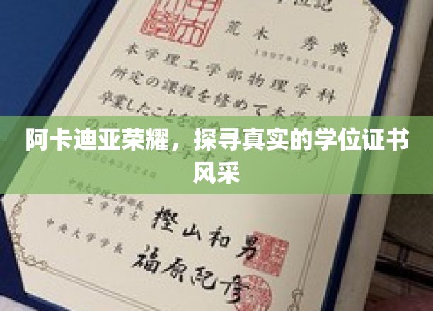 阿卡迪亚荣耀揭秘，学位证书背后的真实风采展现