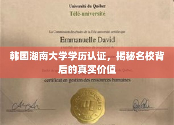 韩国湖南大学学历背后的独特魅力与真实价值探秘