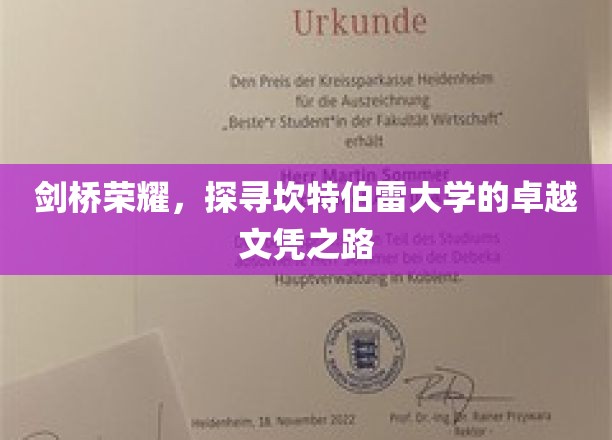解码剑桥光芒，揭秘坎特伯雷大学的顶级学位奥秘