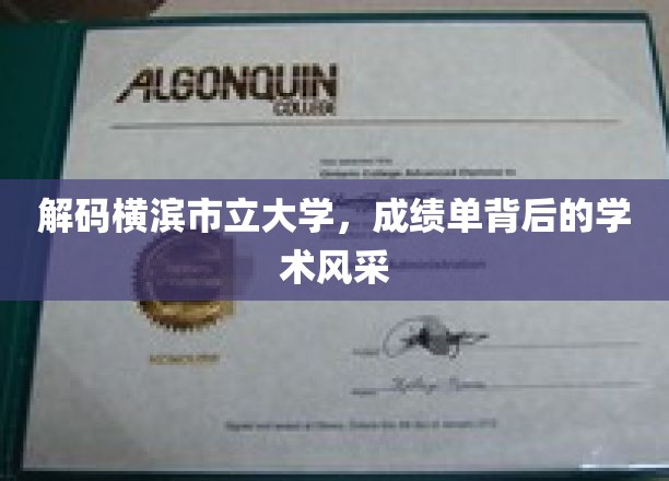 探索横滨市立大学，揭开成绩单背后的璀璨学术奥秘