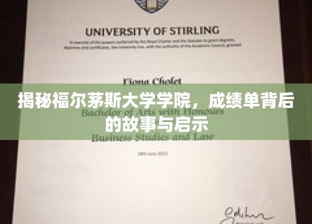 揭秘福尔茅斯大学学院，成绩单背后的故事与启示