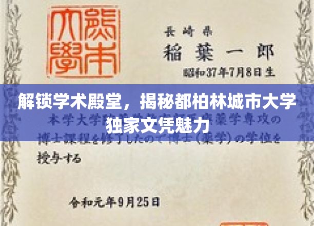 解锁学术殿堂，揭秘都柏林城市大学独家文凭魅力
