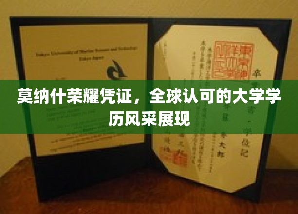莫纳什荣耀凭证，全球认可的大学学历风采展现