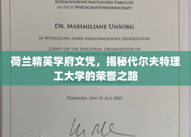 荷兰精英学府文凭，揭秘代尔夫特理工大学的荣誉之路