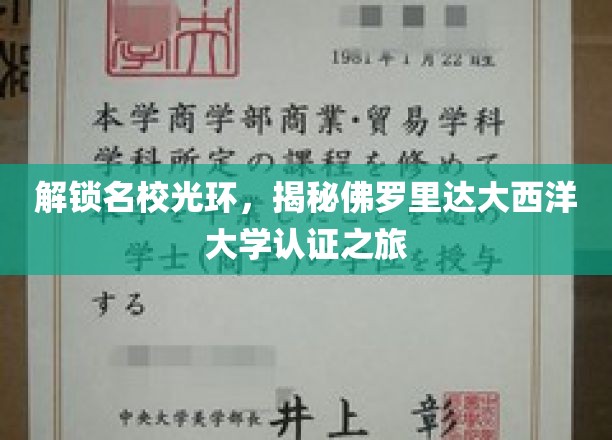探寻佛罗里达大西洋大学，揭秘国际认证背后的卓越之路