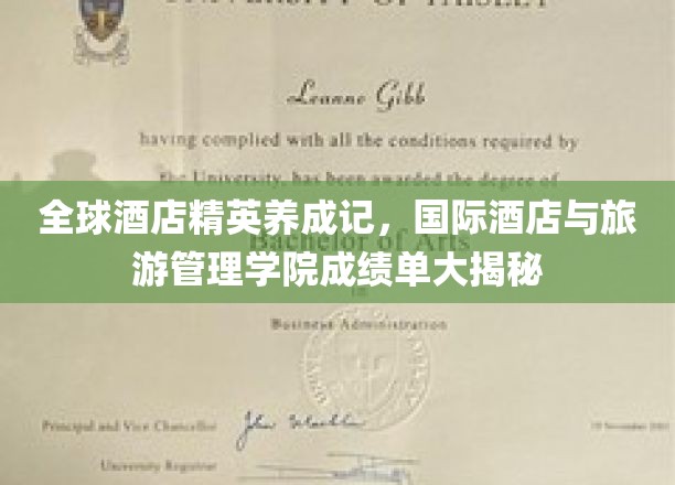 酒店界未来领袖摇篮，国际酒店管理学院辉煌成就一览