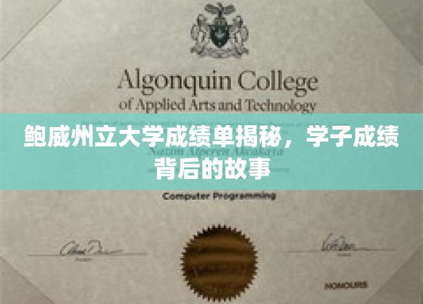 鲍威州立大学，揭开学子成绩单背后的精彩篇章