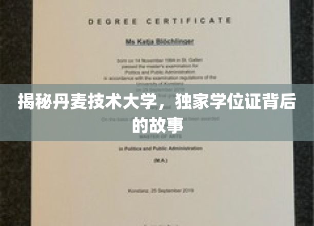 揭秘丹麦技术大学，独家学位证背后的故事