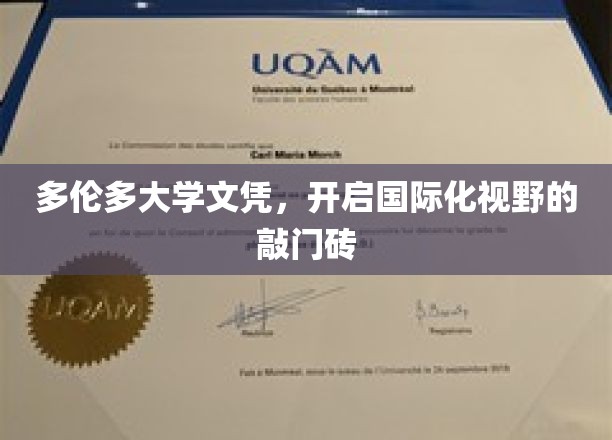 多伦多大学文凭，开启国际化视野的敲门砖