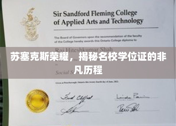 名校学位证背后的苏塞克斯荣耀之旅