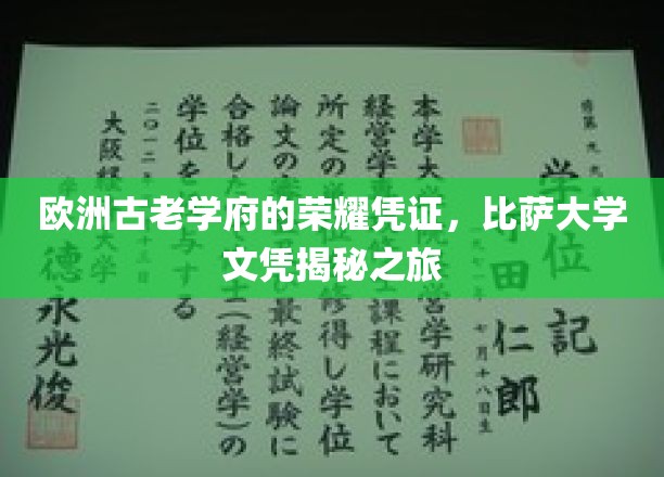 探寻比萨大学荣耀，一纸文凭背后的历史印记